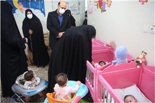 بازدید معاون رییس‌جمهوری از شیرخوارگاه صدف قم